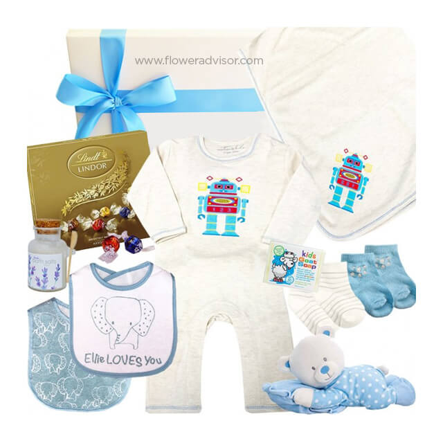 Gorgeous New Mum & Baby Boy Gift Box - Baby Gifts