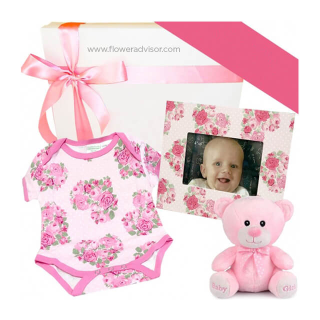 Floral Baby Girl Gift Box - Baby Gifts