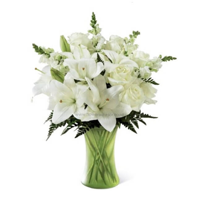 Good Grace - Pure White Vase - Sympathy