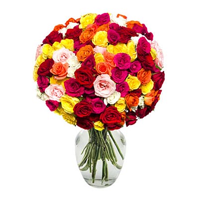100 Blooms of Roses  (Vase is not included) - Valentine's Day