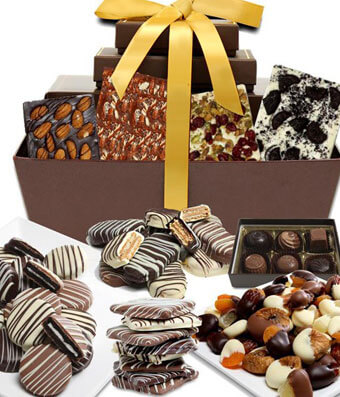 Premium Chocolate Snacks Gift Basket