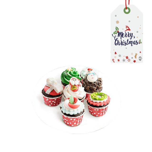 Cool Mellow Mini Cupcakes - Christmas