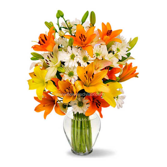 Celestial Lilies Bouquet - Mothers Day