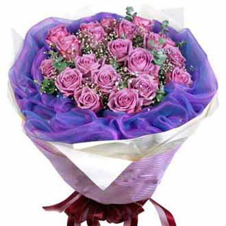 Purple Platter - Purple Roses