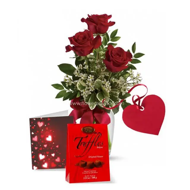Roses & Truffles Special - Red Roses