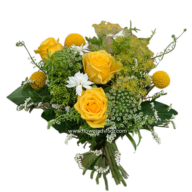 Bouquet of Yellow - Thank You
