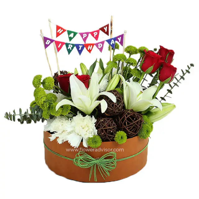 Happy Birthday Flowers - Birthday