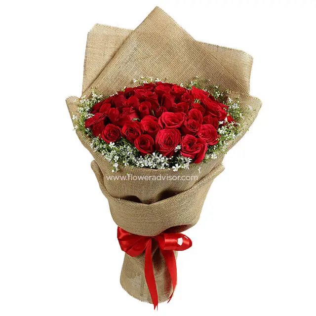 Red Rose Bouquet - Valentine's Day