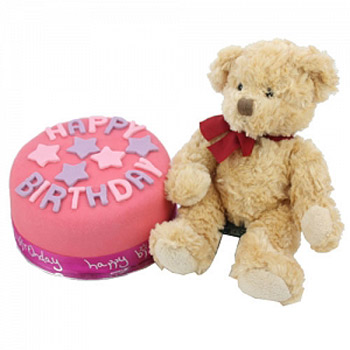 Happy Pinky Teddy - Birthday