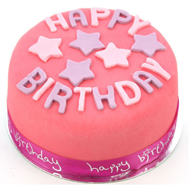 Happy Birthday Pink Cake - Birthday