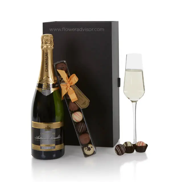 The Champagne & Truffles Hamper - Anniversary