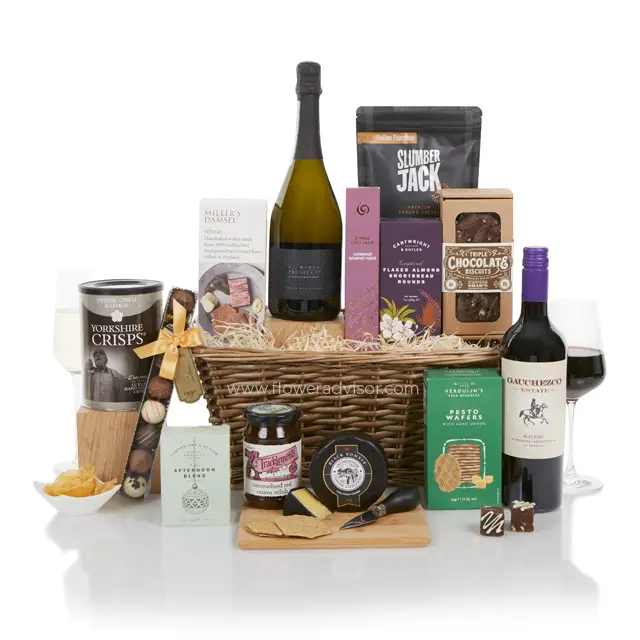 The Luxury Food and Wine Gift Basket - Gourmet Hampers