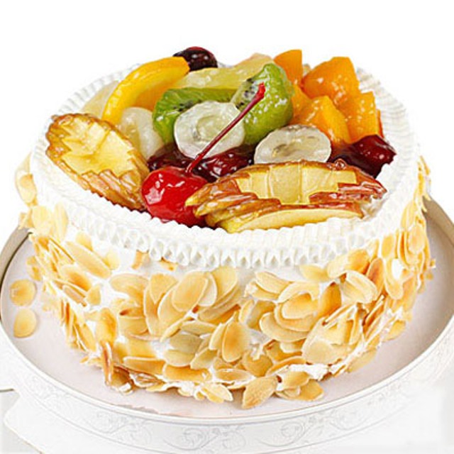 Almond Fruity Cake - Birthday