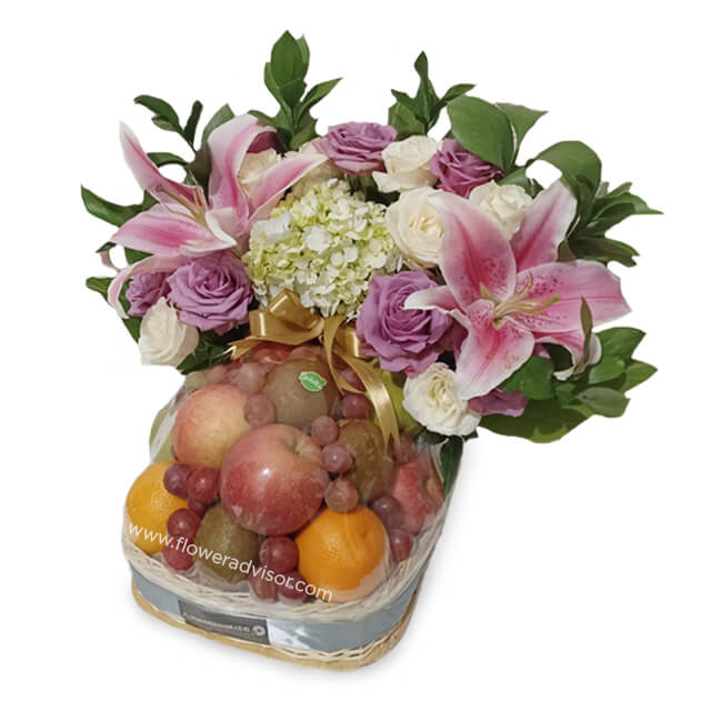 Hampers Fruit and Flower - Fruity Floral - Get Well Soon