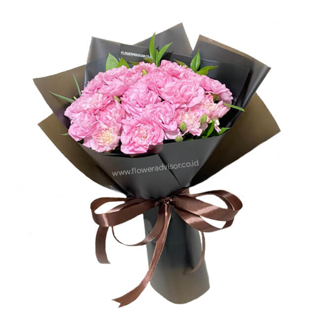 Nothing More Than You - Stylish Carnation Bouquet - Congratulations