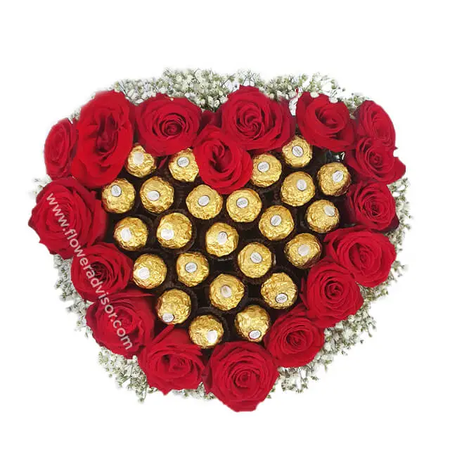 Goldie Harvest - Red Heart Bloom Box - Anniversary