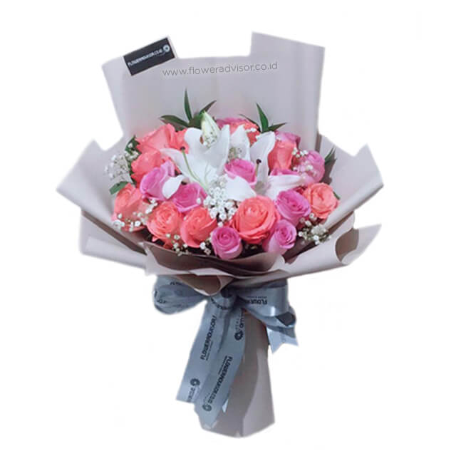 Appreciated - Stylish Bouquet with Lilies