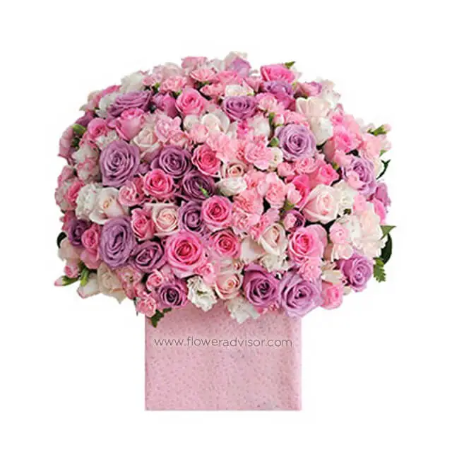 Lavish Pink Sky - Mixed Flowers