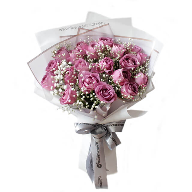 Premium Purple Roses Bouquet - Dreamy Maison - Anniversary