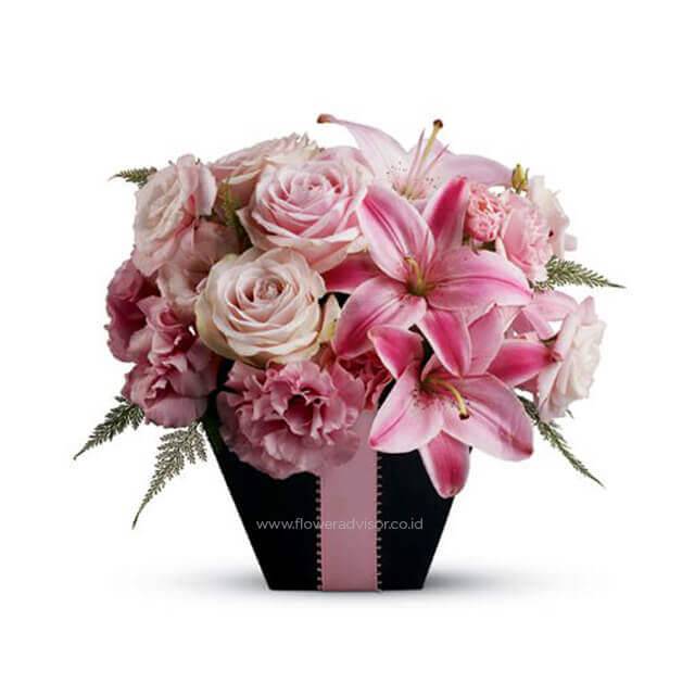 Be My Heart - Romantic Pink Arrangement - Anniversary