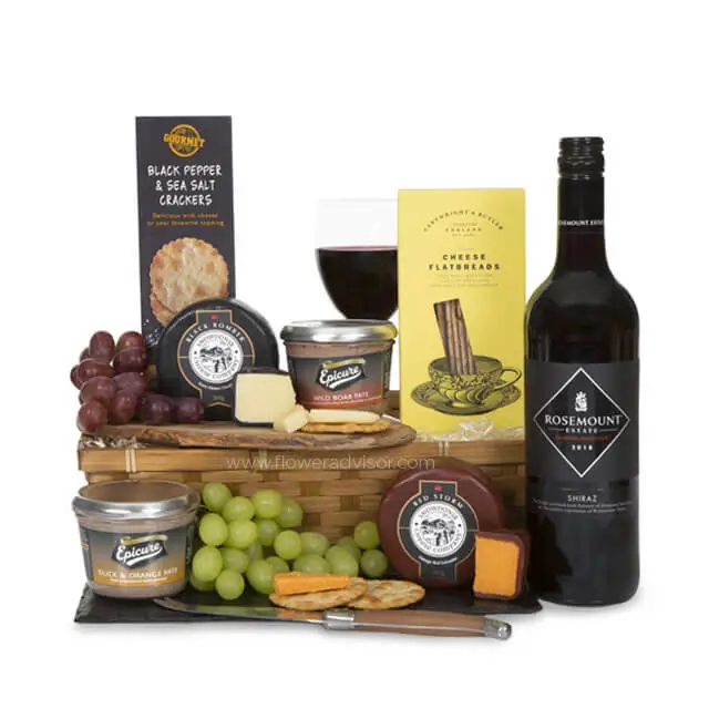 WINE, CHEESE & PATE HAMPER - Gifts for Men