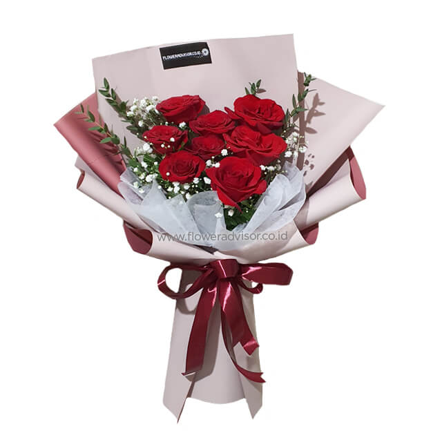Romantic Red Roses Bouquet - Heavenly Scents - Wedding