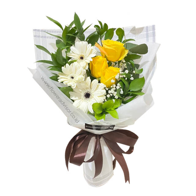 To You - White and Yellow Bouquet - Fathers Day