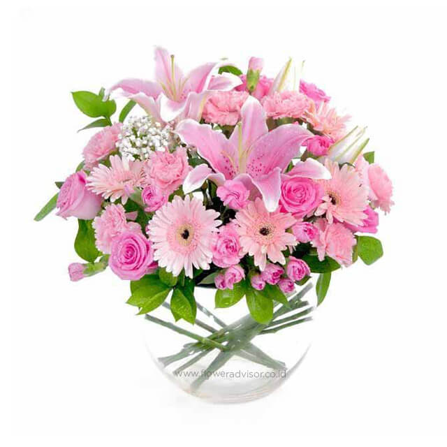 Garden Cinema - Gorgeous Pink Arrangement - Table Flowers