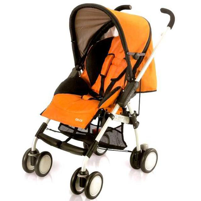 Orange Baby Stroller - New Borns