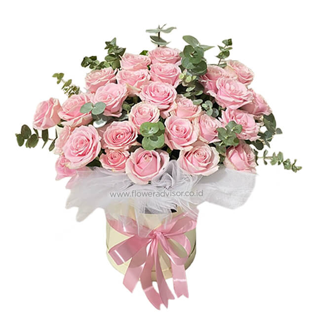 Exquisite Pink Bloom Box - Anniversary