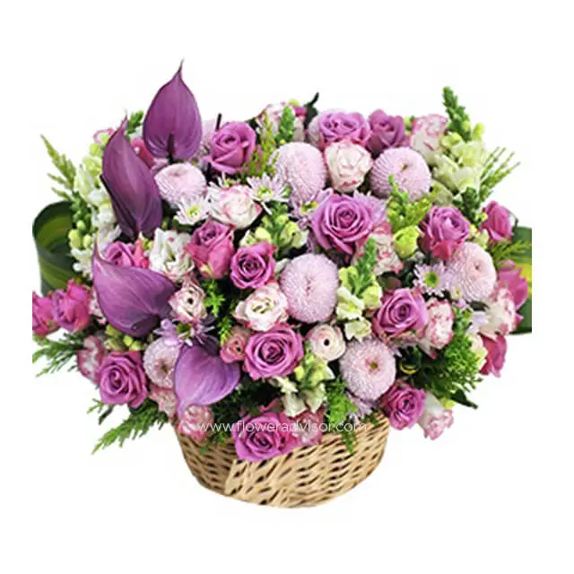 Purple Love - Table Flowers