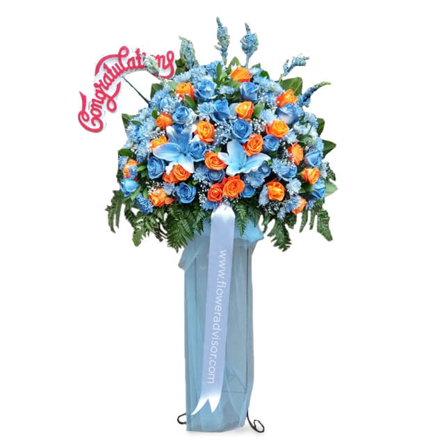Blue Steel Standing Flower - Standing_Flower