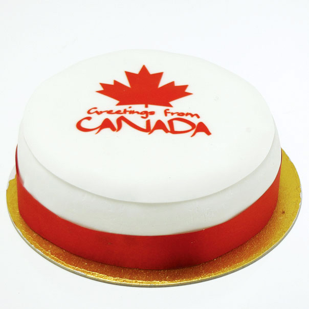 Canadian Greetings Cake - Birthday