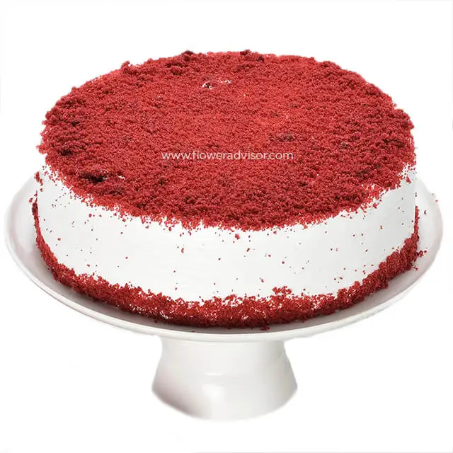 Red Velvet Fresh Cream Cake 1kg - Birthday