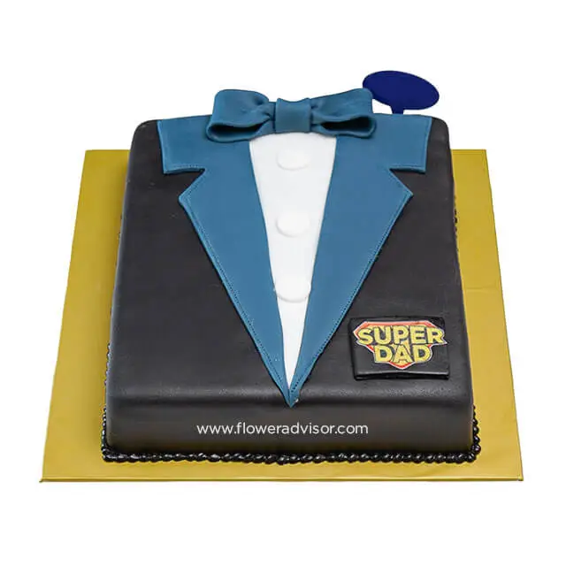 Super Dad Suit Chocolate Cake - Birthday