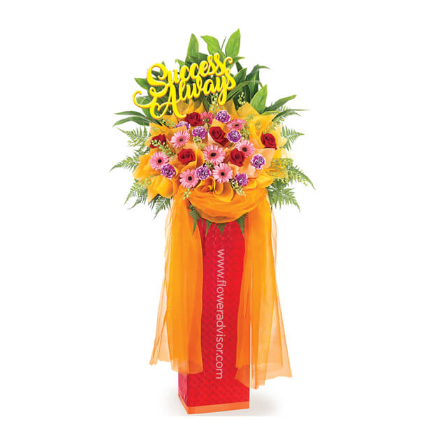 Glitz Congratulatory Flowers - Grand Opening Stands