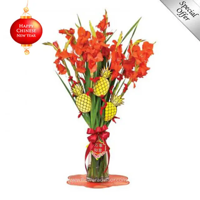 CNY 2021 - Golden Dazzle Floral Gift - Chinese New Year