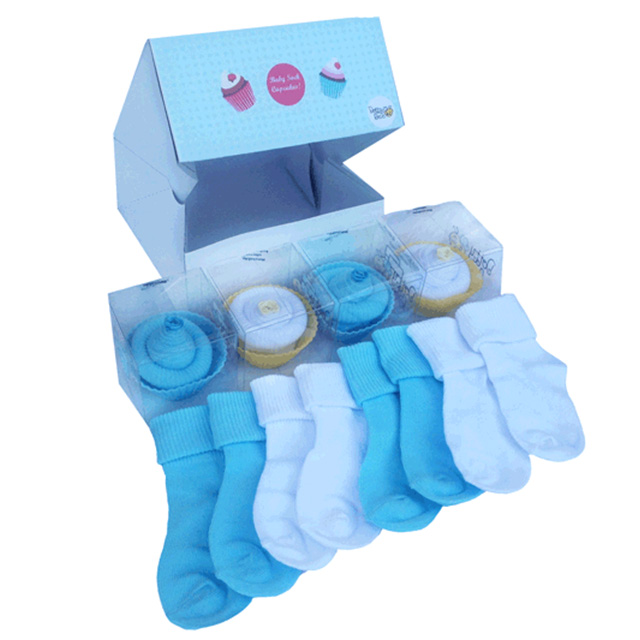 Cupcake Box Set - Blue - Baby Gifts