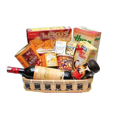 European Taste - Wine Gifts Basket