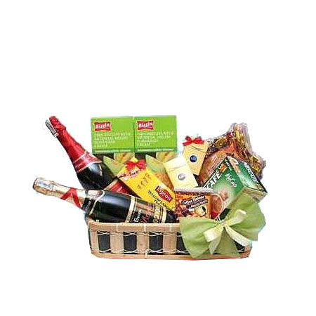 Happiness Gift Basket - Wine Gifts Basket