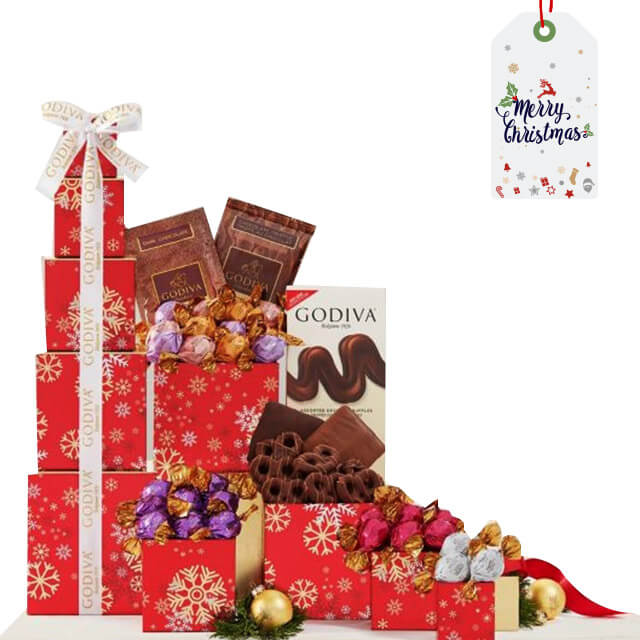 Xmas - Godiva Chocolate Tower - Christmas