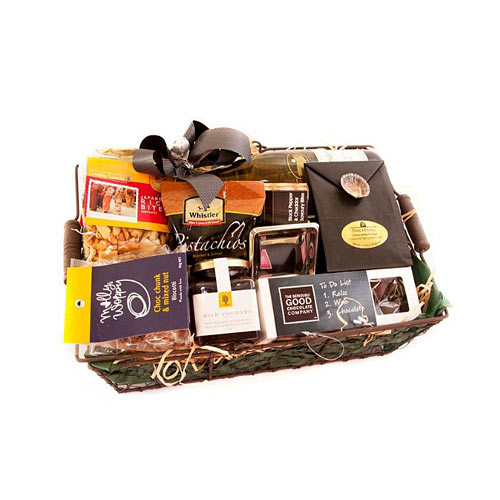 French Wire basket of Treats - Gourmet Hampers