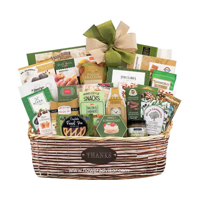 Many Thanks Gourmet Gift Basket - Birthday