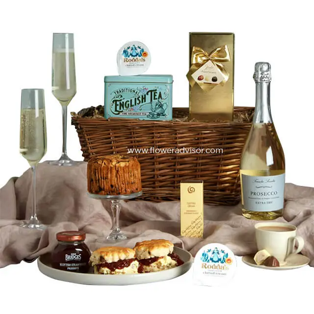 Afternoon Tea with Prosecco Hamper - Birthday