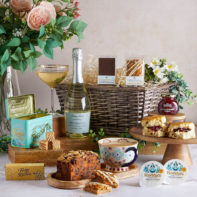 Afternoon Tea With Prosecco Hamper - Anniversary