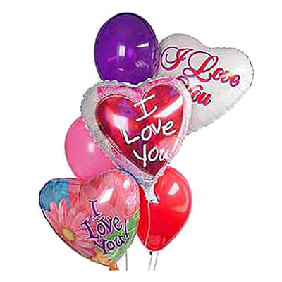 Love You My Valentine Balloons - Valentine's Day