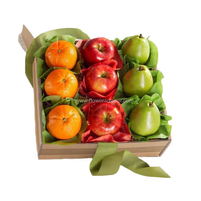 Apple, Orange and Pear Gift Assortment - Fruits Baskets