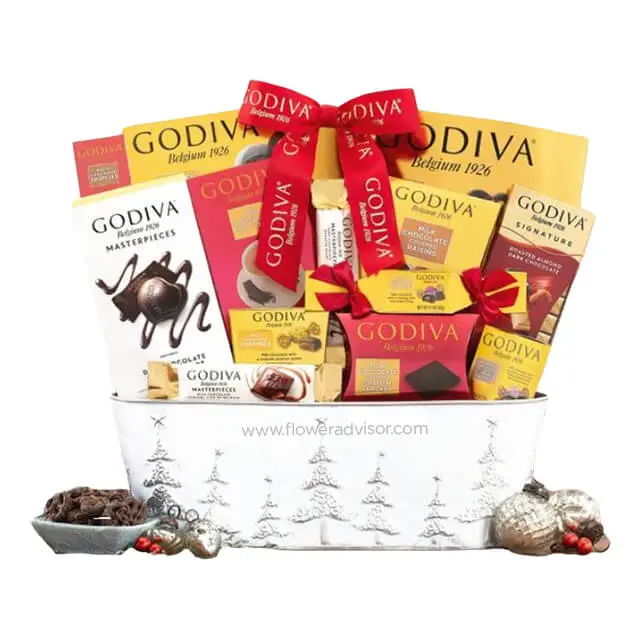 Godiva Wishes Chocolate Gift Basket - Exotic Chocolates