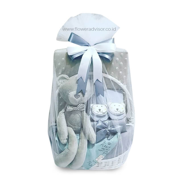 Monochrome Baby Hamper Grey - Baby Gifts