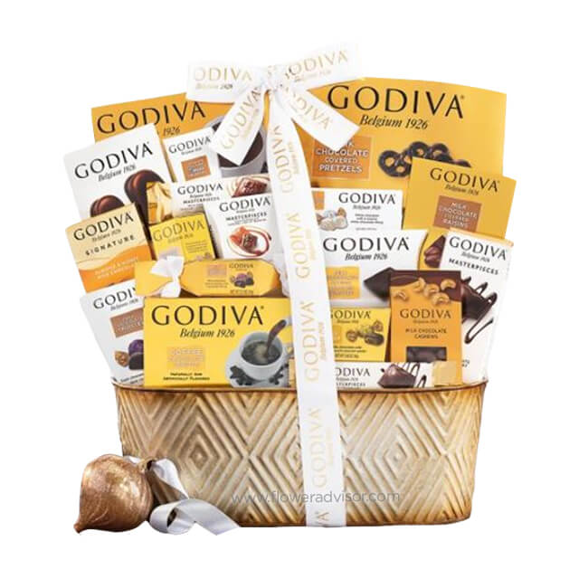 Godiva Pure Decadence Chocolate Gift Basket - Fathers Day